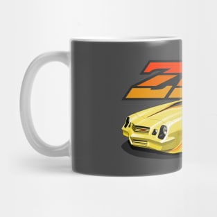 1981 Chevrolet Camaro Z28 in yellow Mug